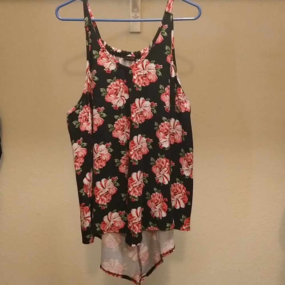 Floral Handkerchief Style Shirt